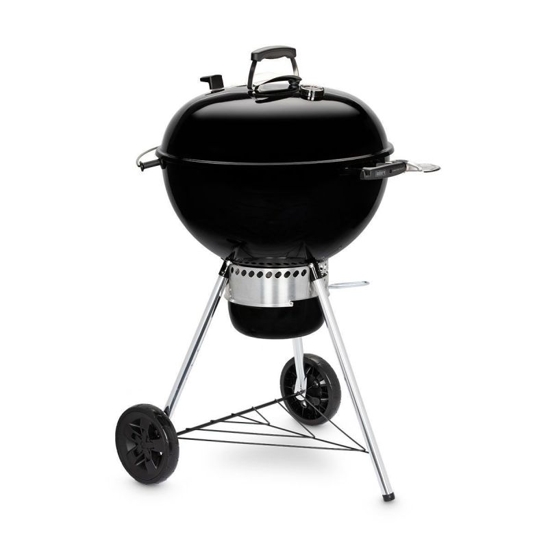 Weber Master-Touch E-5750 Charcoal BBQ with GBS - Black (Includes FREE Chimney Starter Set & Charcoal)