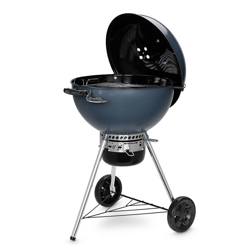 Weber Master-Touch E-5750 Charcoal BBQ with GBS - Slate (Includes FREE Chimney Starter Set & Charcoal)