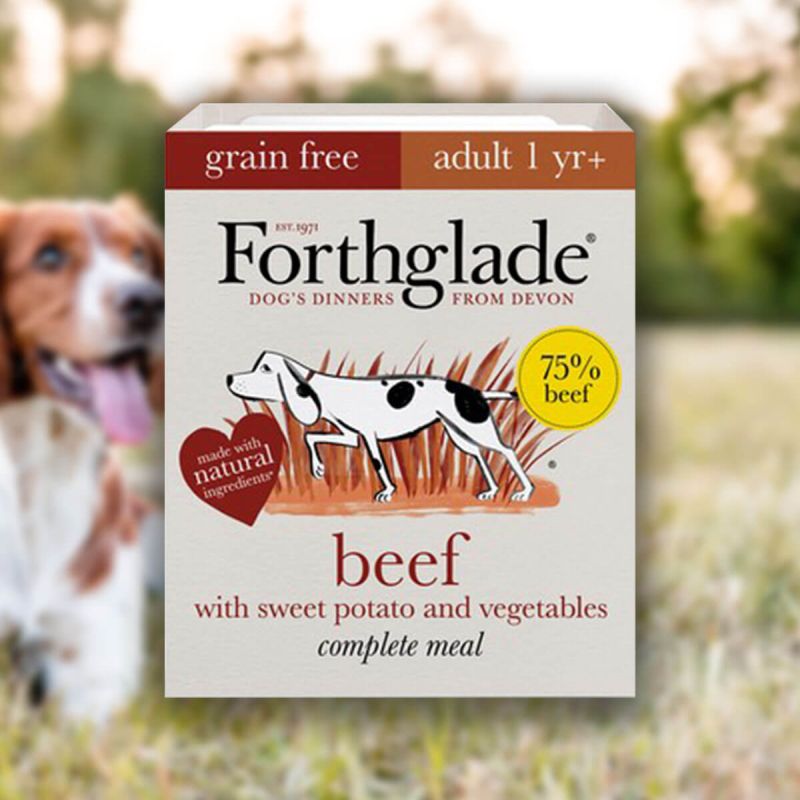 Forthglade Grain Free Wet Dog Food - Beef (395g)