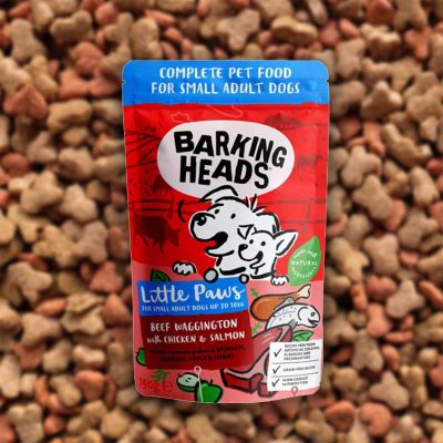 Barking Heads Wet Dog Food - Beef Waggington for Small Adult Dogs (150g)
