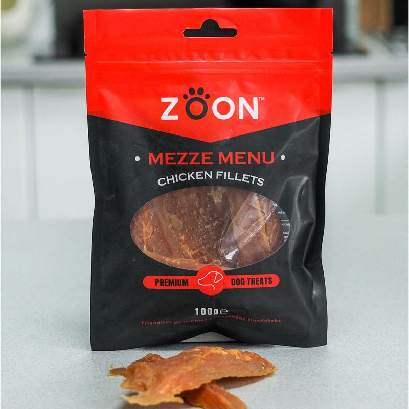 Zoon Mezze Dog Treats - Chicken Fillets (100g)