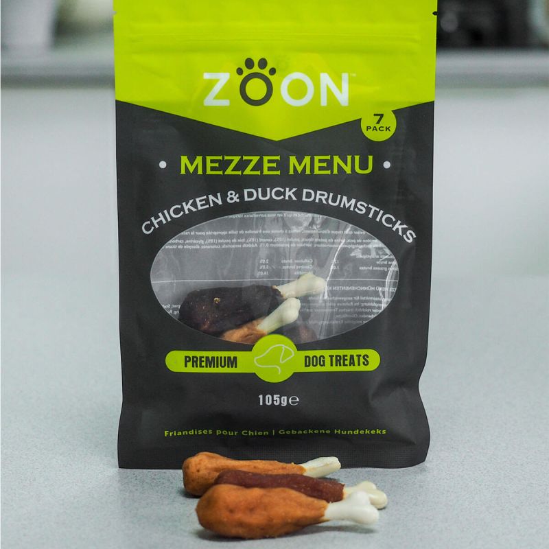 Zoon Mezze Dog Treats - Chicken & Duck Drumsticks (105g)