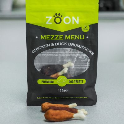 Zoon Mezze Dog Treats - Chicken & Duck Drumsticks (105g)
