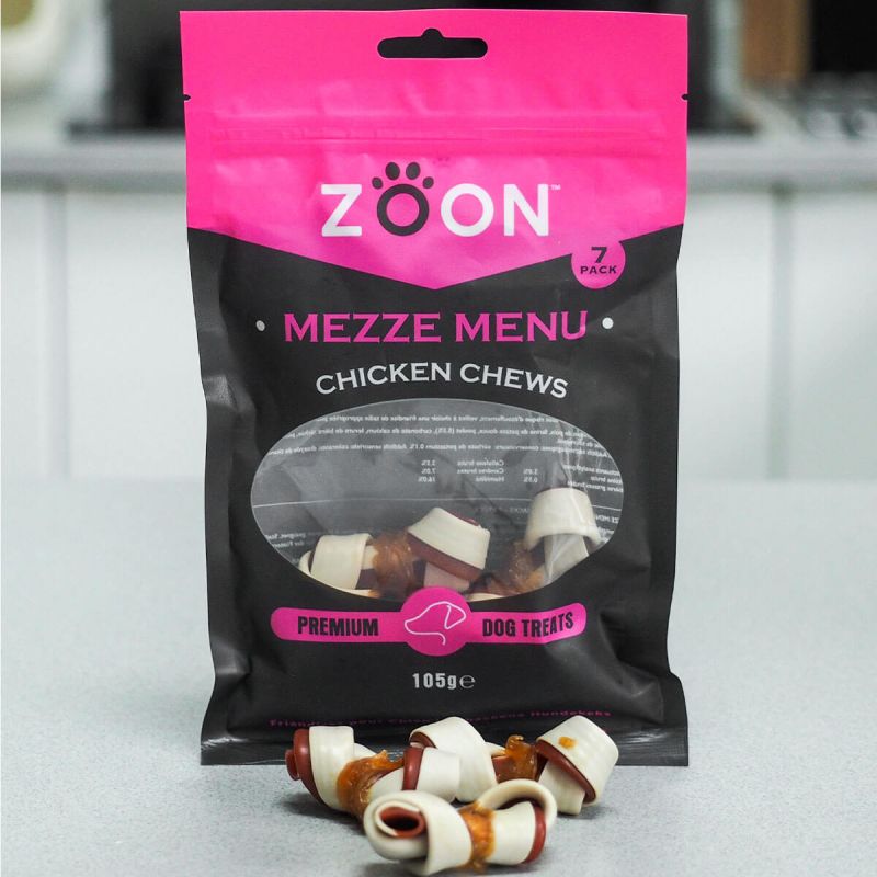 Zoon Mezze Dog Treats - Chicken Chews (105g)
