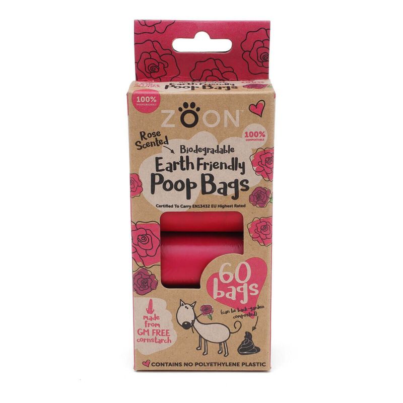 Zoon Biodegradable Poop Bags (60 Bags)