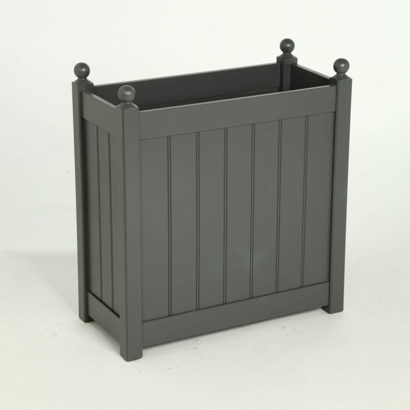 AFK Classic Tall Timber Trough (66cm, Grey)