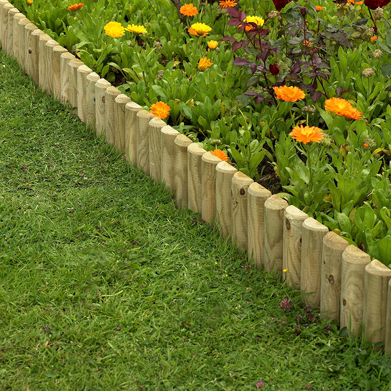 15cm Garden Border Log Roll Edging (Pressure Treated)