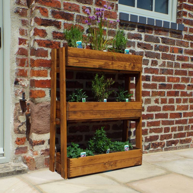 Charles Taylor Country Kitchen Garden Wooden Herb Planter - 80cm