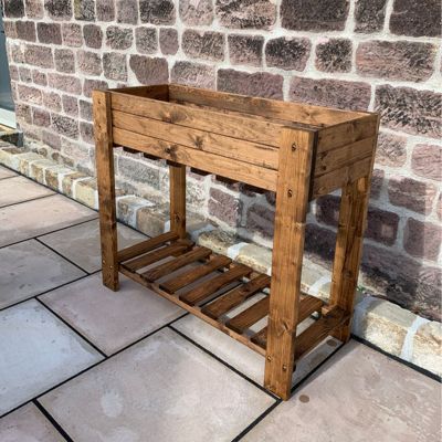 Charles Taylor Chesterfield Raised Wooden Planting Trug - 1m