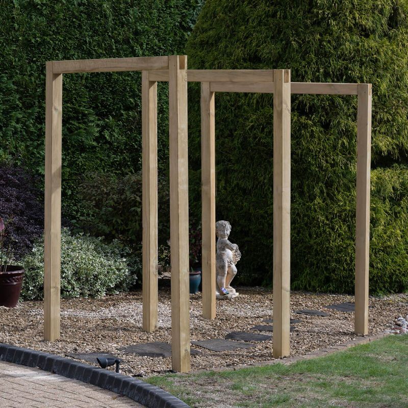 Forest Sleeper Arch Set Of 3 (Pressure Treated)