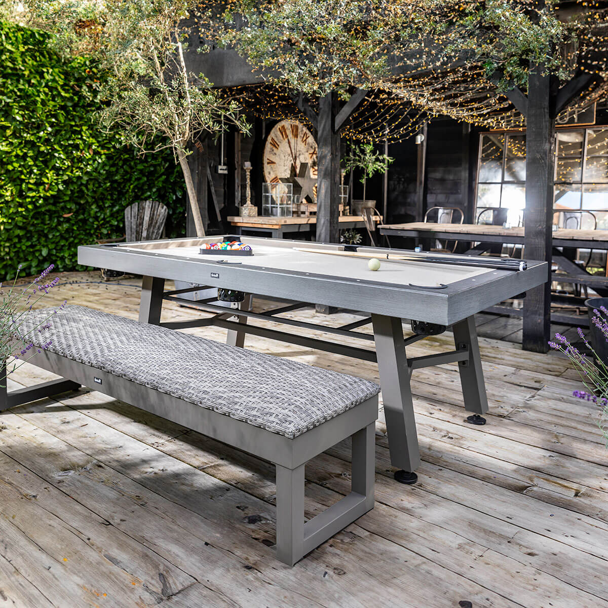 Hartman Crucible 6 Seat Garden Dining & Pool Table Set (Includes Free ...