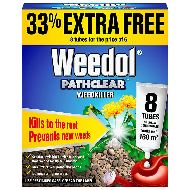 Weedol Pathclear Weedkiller - Liquid Concentrate (8 Tubes)