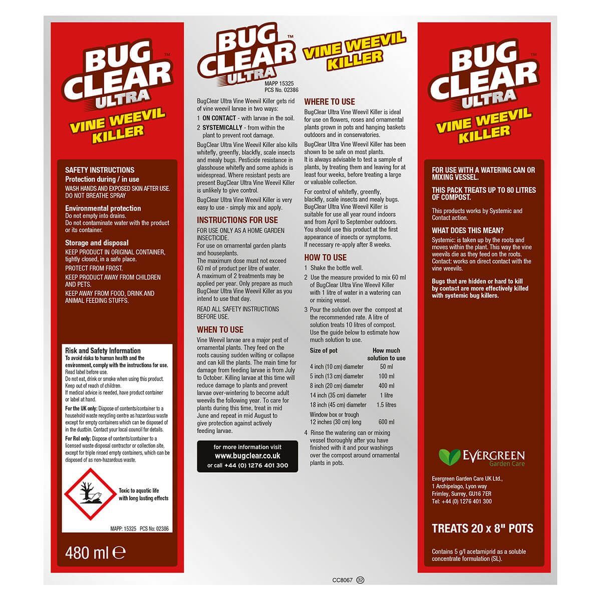 BugClear Ultra Vine Weevil Killer (480ml)