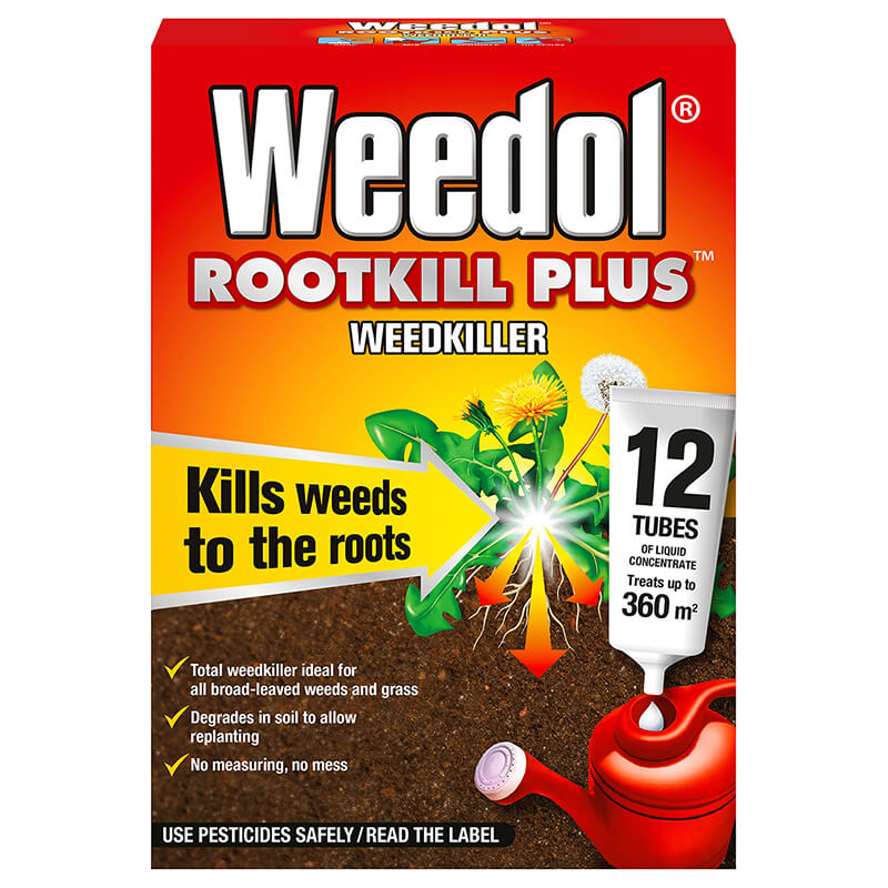 Weedol Gun! Rootkill Plus Weedkiller - Liquid Concentrate (12 Tubes)