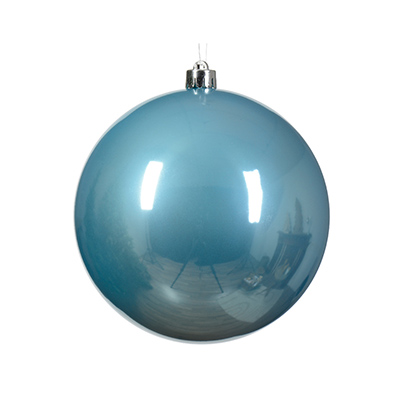 Sugar Blue Christmas Tree Bauble, Shatterproof (14cm)