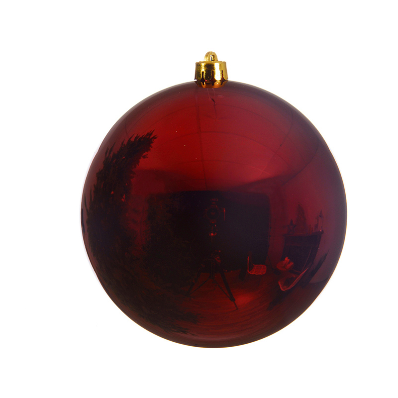 Oxblood Christmas Tree Bauble, Shatterproof (20cm)