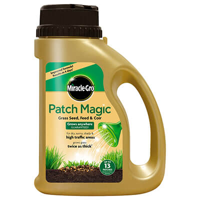 Miracle-Gro Patch Magic Grass Seed, Feed & Coir (1015g)