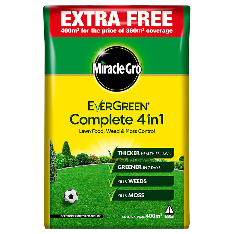 Miracle-Gro Evergreen 4 in 1 CompleteLawn Care (12.6kg, 400sq.m)
