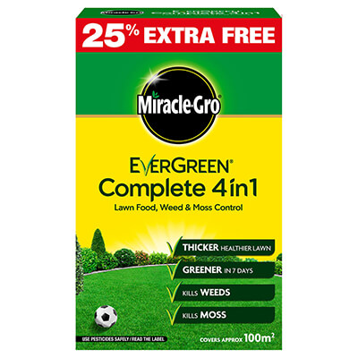 Miracle-Gro Evergreen 4 in 1 Complete Lawn Care (2.8kg, 100sq.m)