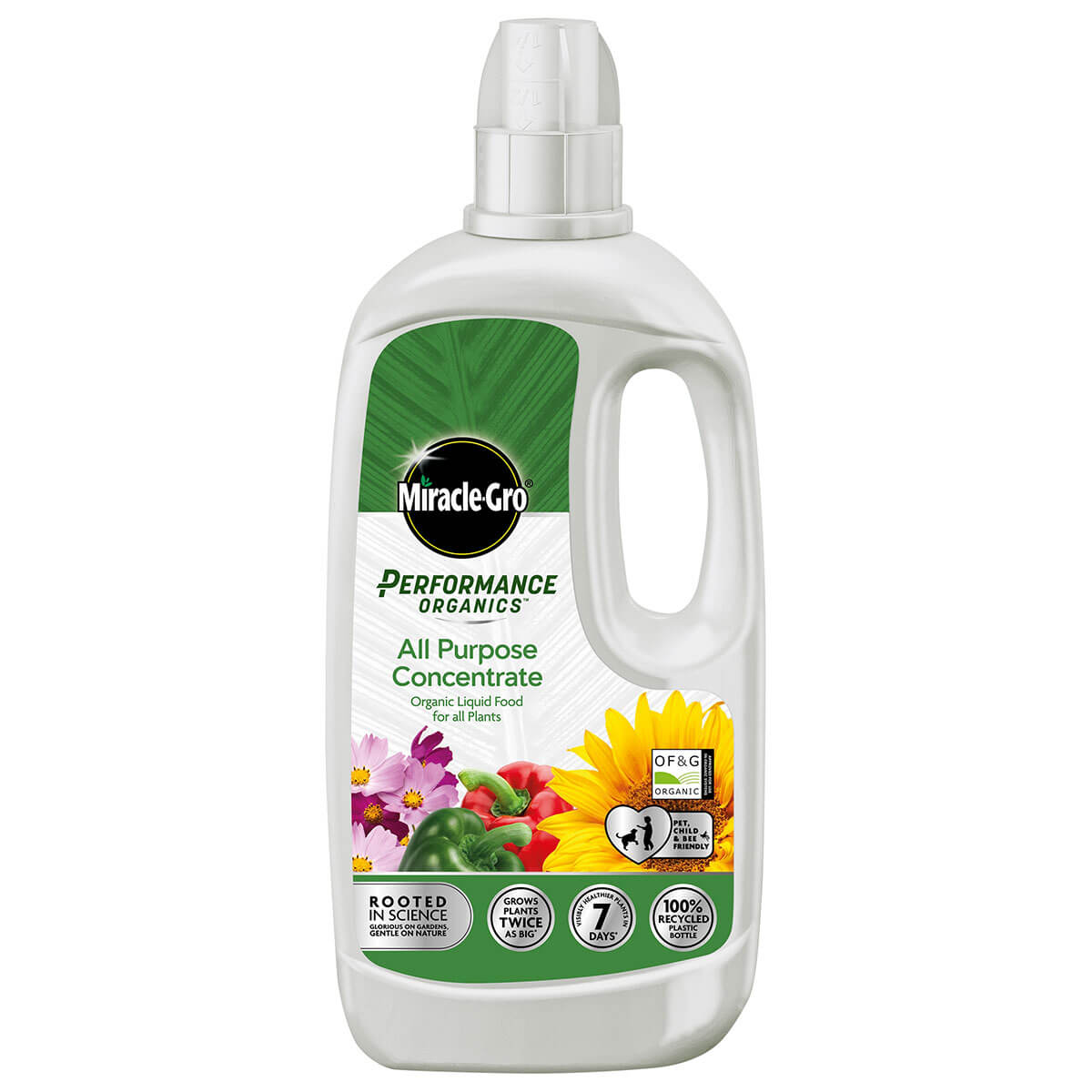 Miracle-Gro Performance Organics All Purpose Liquid Concentrate Food (1 Litre)
