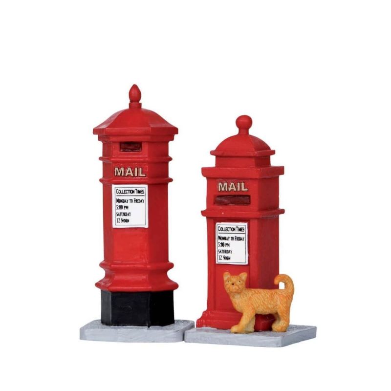 Lemax Village Victorian Mailboxes Accessories