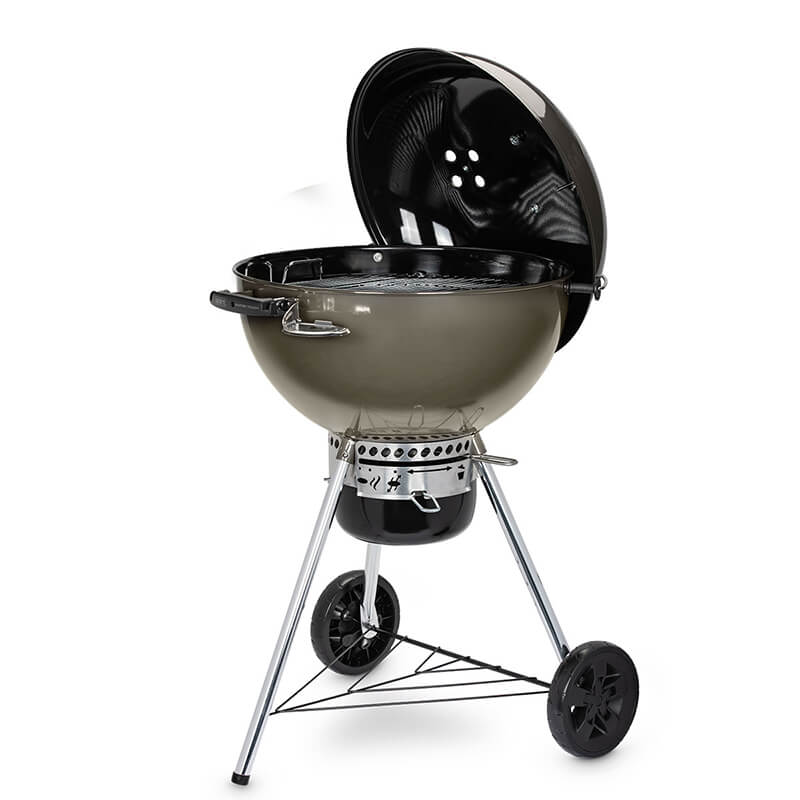 Weber Master-Touch E-5750 Charcoal BBQ with GBS - Smoke (Includes FREE Chimney Starter Set & Charcoal)