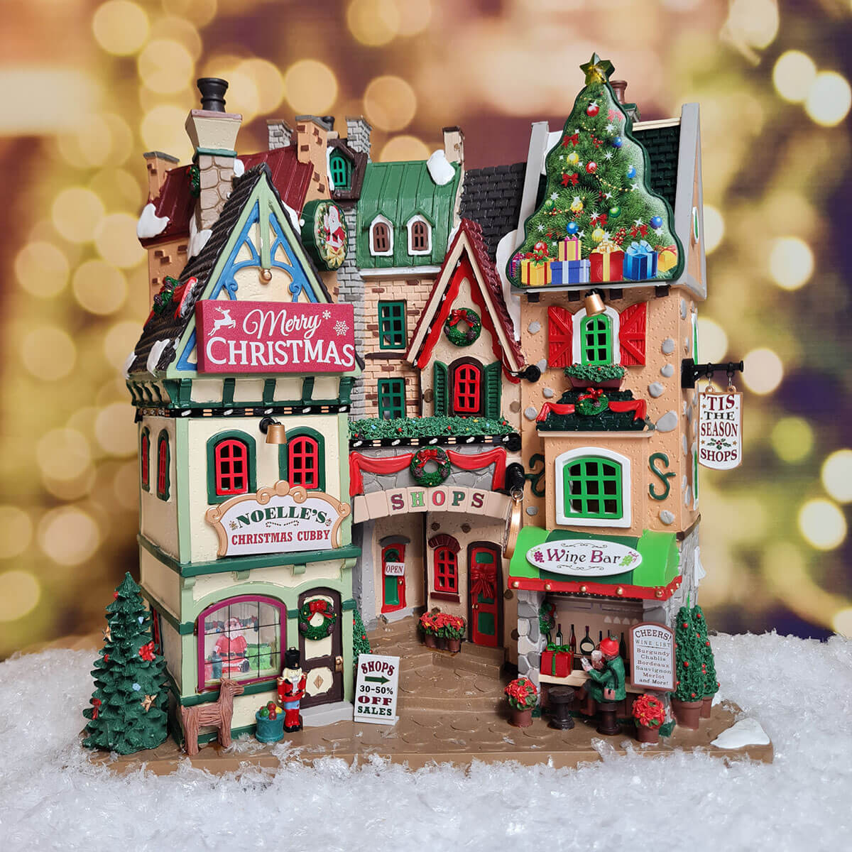 Lemax Christmas Village Tis The Season Shops - Ruxley Manor