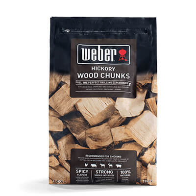 Weber BBQ Hickory Wood Chunks (1.5kg)