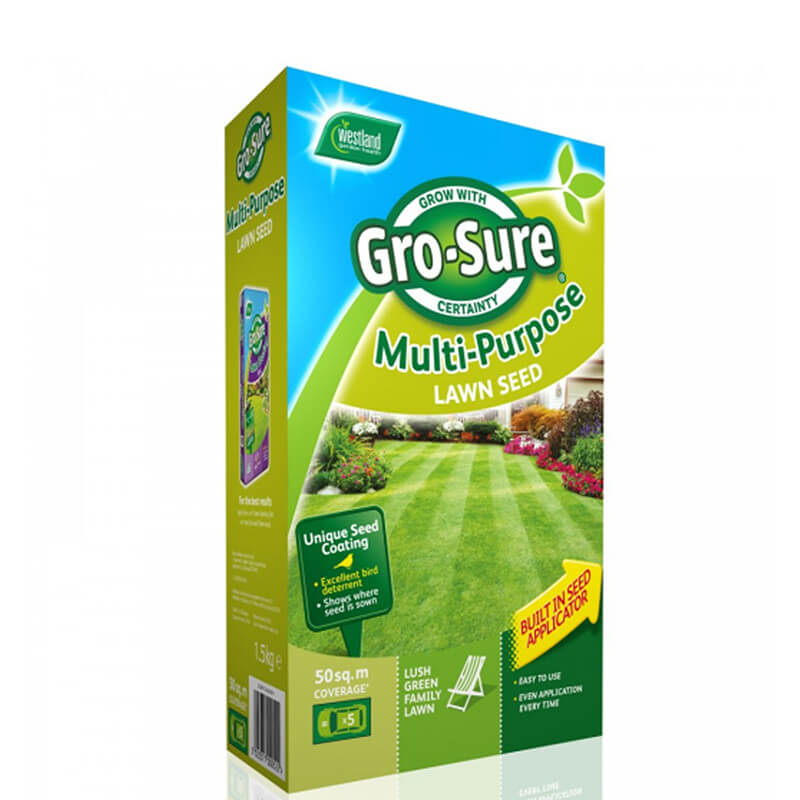 Gro-sure Multi Purpose Lawn Seed (Covers 50sq.m)