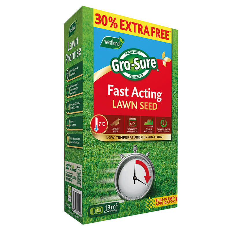 Gro-Sure Fast Acting Lawn Seed (Cover 10sq.m)