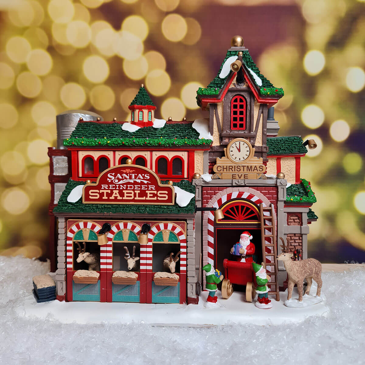Lemax Christmas Village Santa's Reindeer Stables