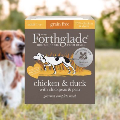 Forthglade Grain Free Wet Dog Food - Gourmet Chicken & Duck (395g)