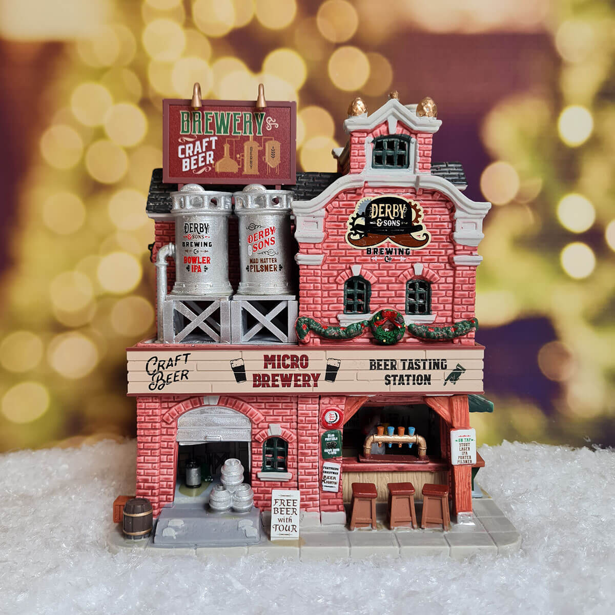 Lemax Christmas Village Derby & Sons Brewing Co.