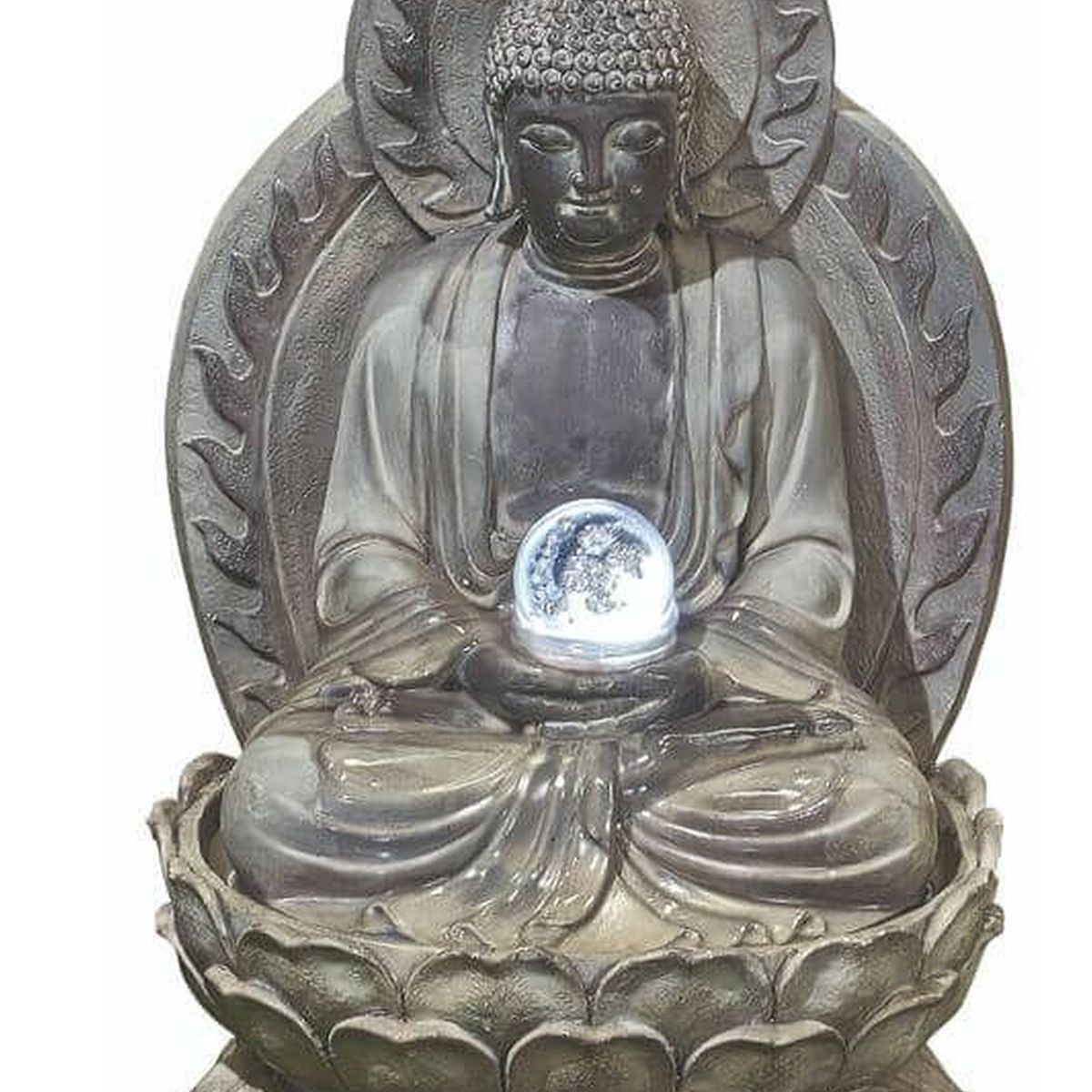 Meditating Buddha Water Feature (with LEDs)