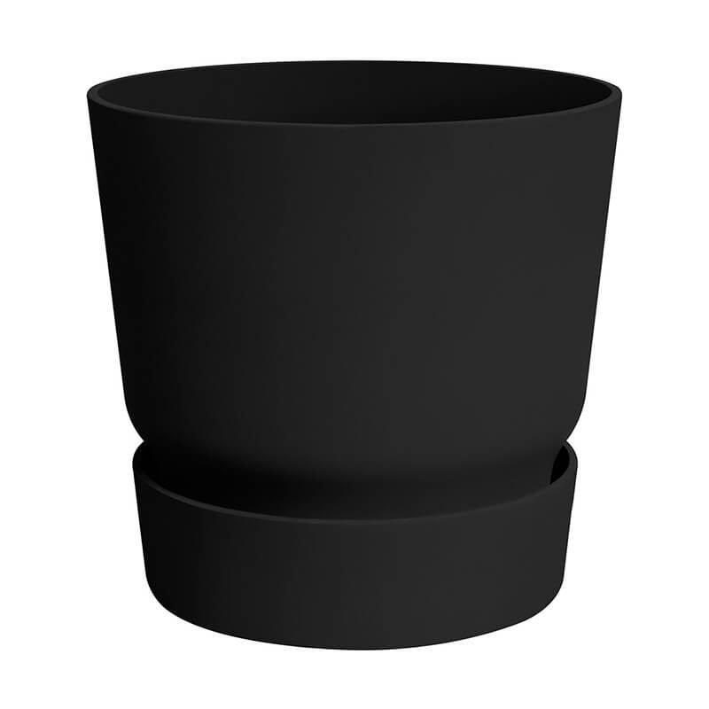 30cm Greenville Round Outdoor Plant Pot (Black)