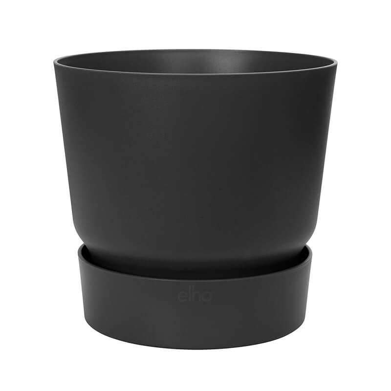 40cm Greenville Round Outdoor Plant Pot (Black)