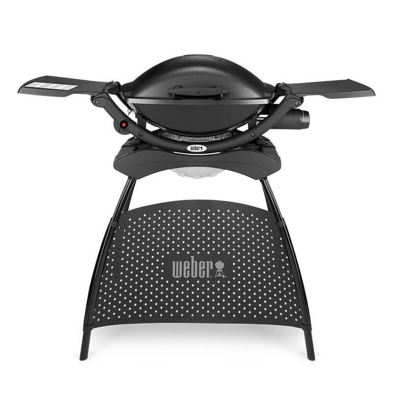 Weber Q 2000 Gas BBQ with Stand in Black