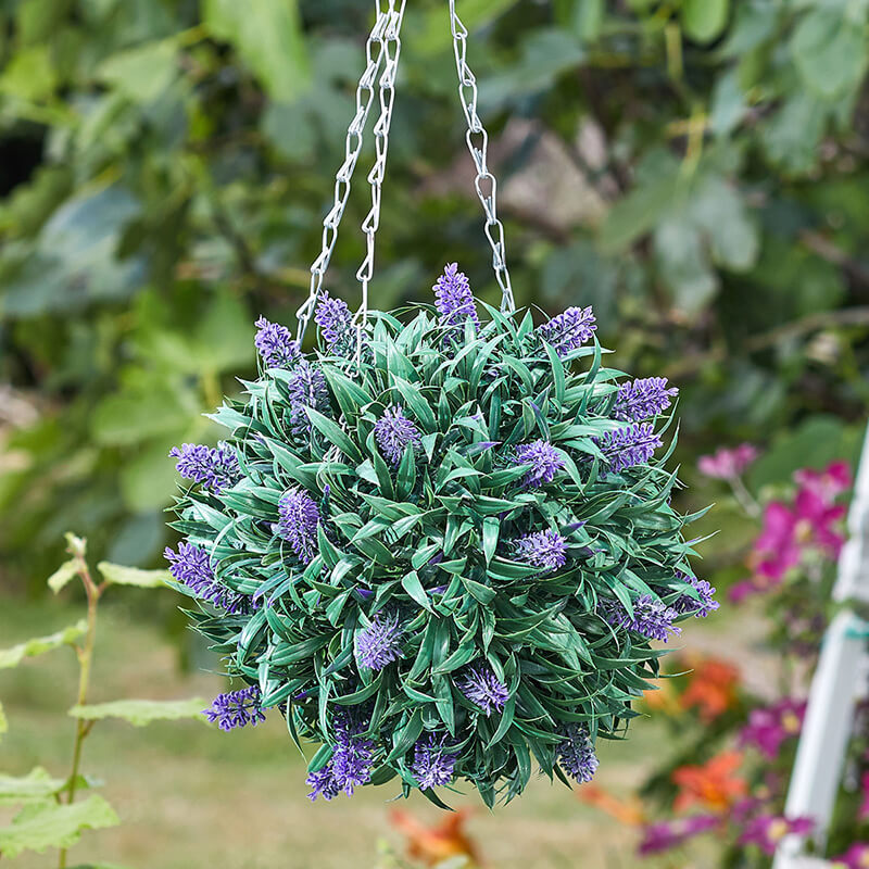 Artificial Topiary Lavender Ball 30 cm