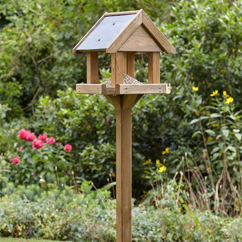 Peckish Complete Wooden Bird Table (1.6m)
