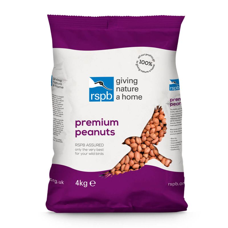 RSPB Premium Peanuts Bird Seed (4kg)