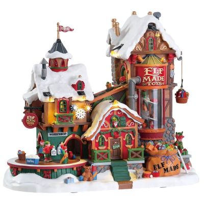 Lemax Christmas Village Elf Made Toy Factory