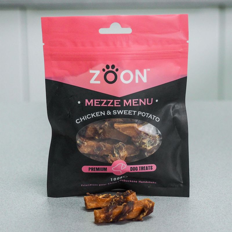 Zoon Mezze Dog Treats - Chicken & Sweet Potato (100g)