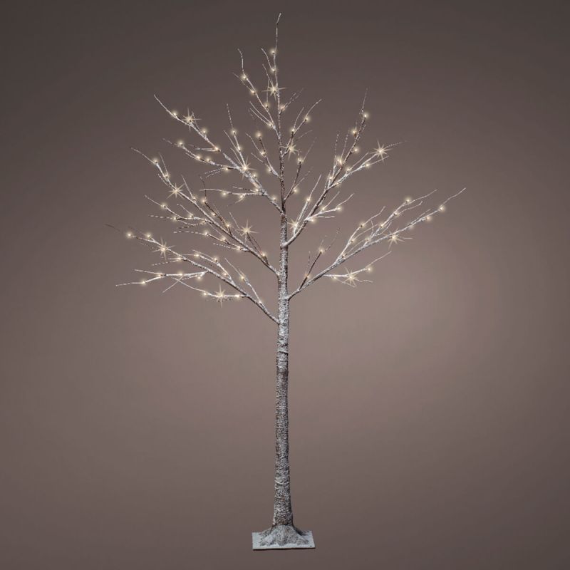 180cm Micro LED Snowy Birch Tree