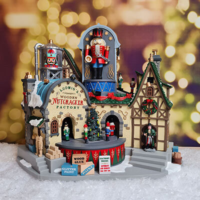 Lemax Christmas Village Ludwig's Wooden Nutcracker Factory