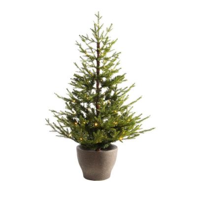 Oslo Potted 4ft Pre-Lit Christmas Tree