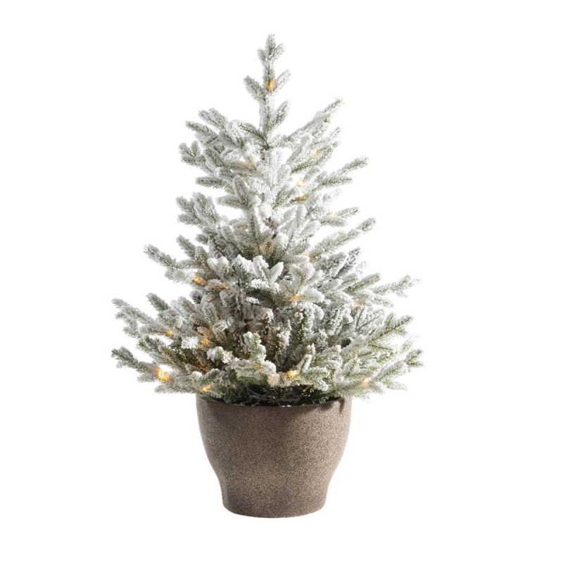 Oslo Snowy Potted 3ft Pre-Lit Christmas Tree
