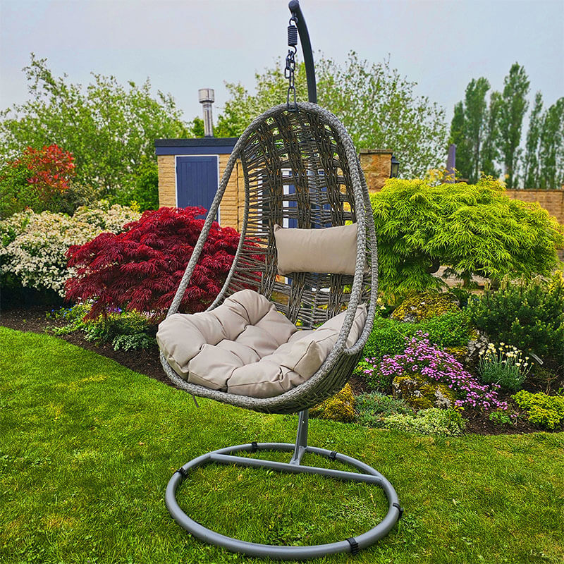 Sintra Grey Single Hanging Chair