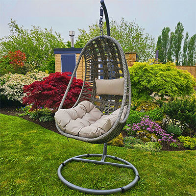 Sintra Grey Single Hanging Chair