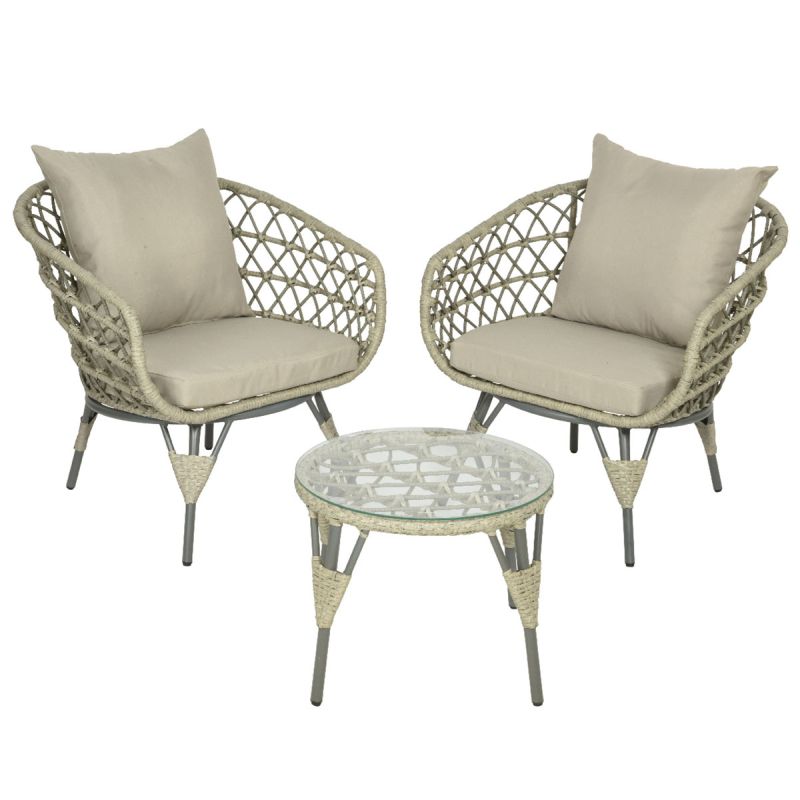 Sintra Garden Bistro Set (with Coffee Table)