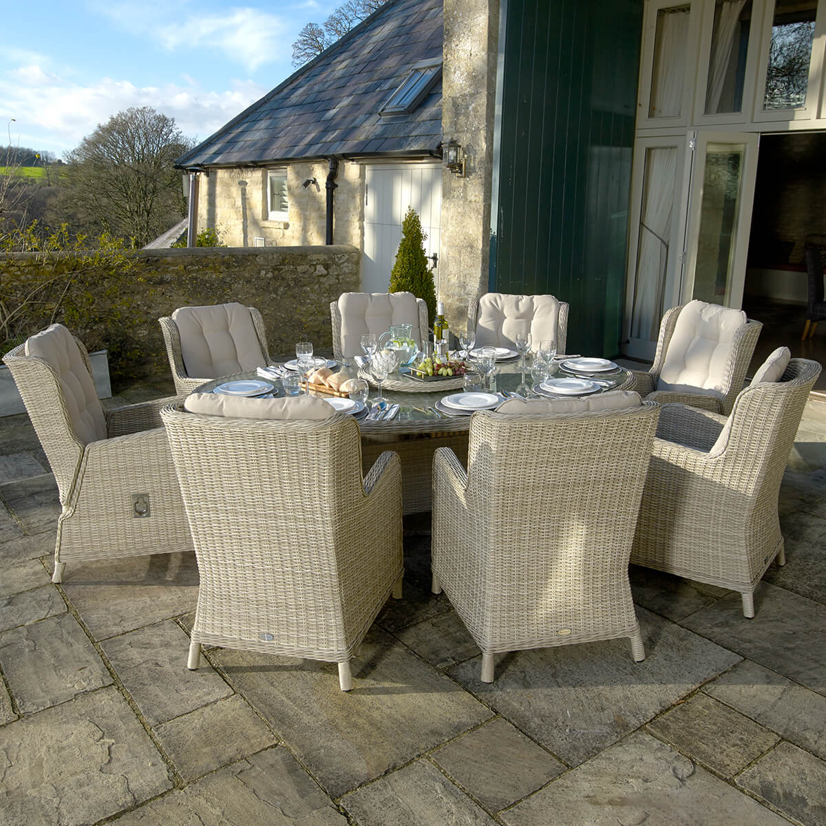 Chedworth 8 Seat Dining Set